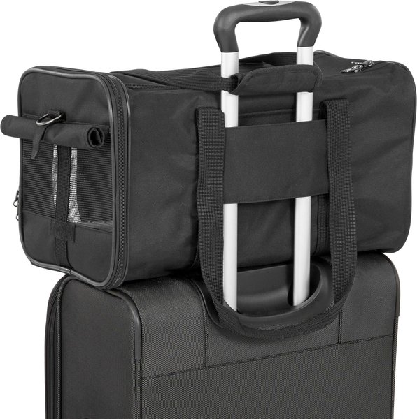 Show full view: Frisco Travel Bag Dog & Cat Carrier, Black, Medium slide 6 of 10