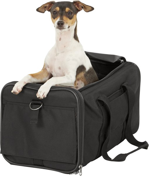 Show full view: Frisco Travel Bag Dog & Cat Carrier, Black, Medium slide 7 of 10