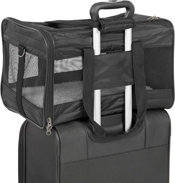 Show full view: Frisco Premium Travel Bag Dog & Cat Carrier, Black, Large slide 7 of 10
