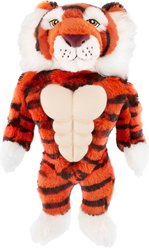 Frisco Tiger Muscle Plush Squeaky Dog Toy, Medium/Large