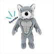 Show in main carousel: Frisco Wolf Muscle Plush Squeaky Dog Toy, Medium/Large slide 3 of 7