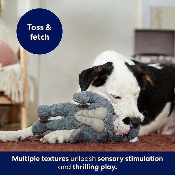 Show full view: Frisco Wolf Muscle Plush Squeaky Dog Toy, Medium/Large slide 5 of 7