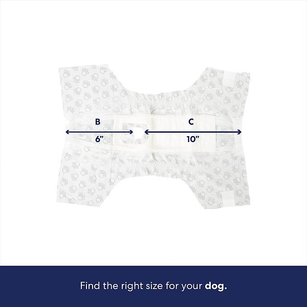 Show full view: Frisco Disposable Female Dog Diapers, Small,  50 count slide 3 of 10