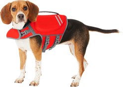 Frisco Neoprene Dog Life Jacket, Red, Small