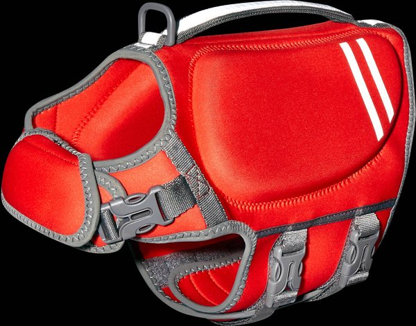 Show full view: Frisco Neoprene Dog Life Jacket, Red, Small slide 5 of 12
