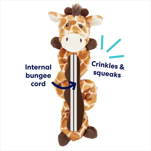 Show full view: Frisco Giraffe Bungee Plush Squeaky Dog Toy, Small/Medium slide 3 of 7