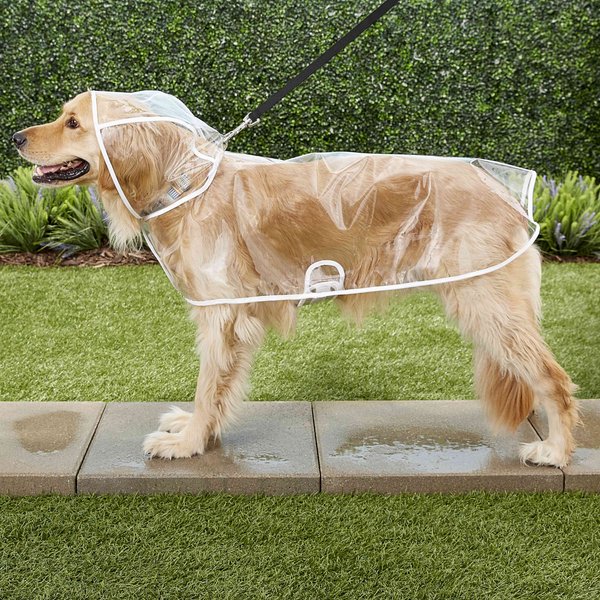 Show full view: Frisco Lightweight Clear Vinyl Dog Raincoat, Large slide 6 of 8