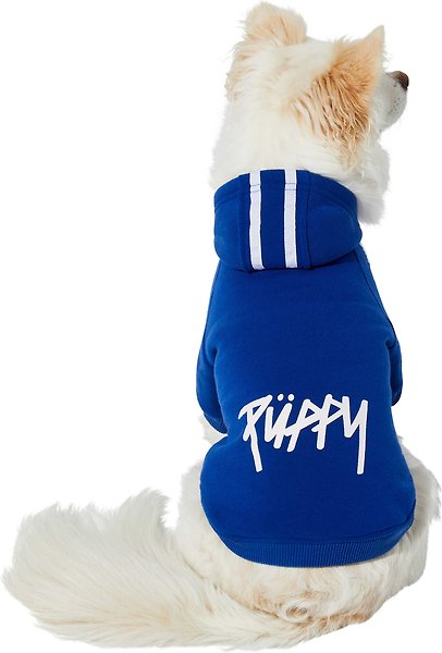 Show full view: Frisco Püppy Dog Athletic Hoodie, Blue, X-Large slide 3 of 10