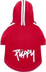 Frisco Püppy Dog Athletic Hoodie, Red, Small