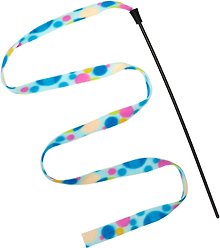 Frisco Fabric Teaser Wand Cat Toy, Neon Bubbles
