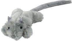 Frisco Skinny Mouse Plush Cat Toy with Catnip, Gray