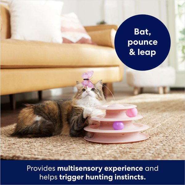 Show full view: Frisco Butterfly Cat Tracks Cat Toy, Pink slide 3 of 6