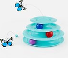 Frisco Butterfly Cat Tracks Cat Toy, Blue