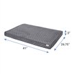 Show in main carousel: Frisco Quilted Orthopedic Pillow Cat & Dog Bed w/Removable Cover, Gray, X-Large slide 2 of 8