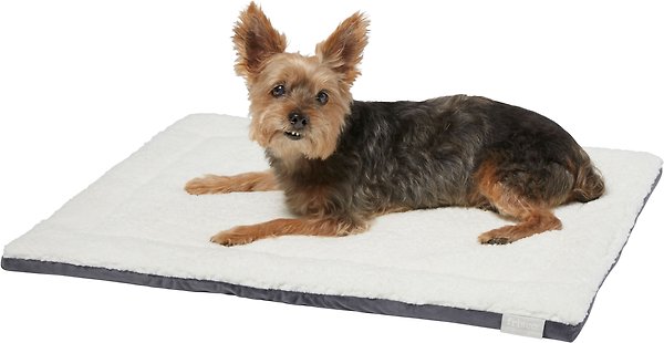 Show full view: Frisco Self Warming Pillow Rectangular Pet Bed, Gray, 30" slide 3 of 9