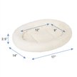 Show in main carousel: Frisco Self Warming Bolster Round Kitten Bed, Cream slide 2 of 7