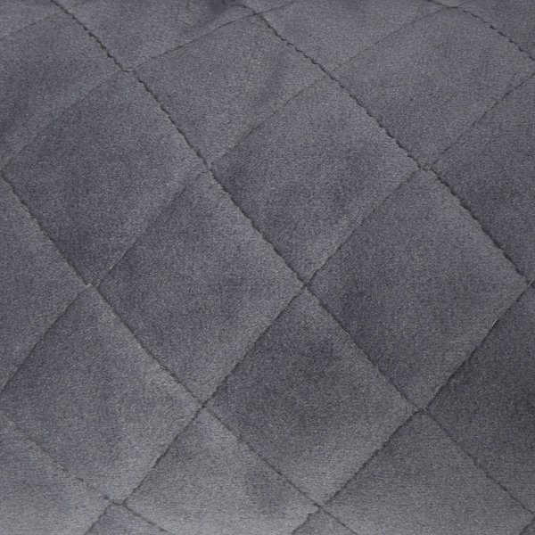 Show full view: Frisco Velvet Rectangular Bolster Cat & Dog Bed, Gray, Large slide 5 of 8