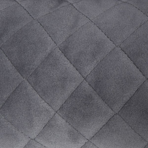 Show full view: Frisco Velvet Rectangular Bolster Cat & Dog Bed, Gray, Medium slide 5 of 8