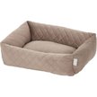 Show in main carousel: Frisco Velvet Rectangular Bolster Cat & Dog Bed, Beige, Medium slide 2 of 8