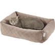 Show in main carousel: Frisco Velvet Rectangular Bolster Cat & Dog Bed, Beige, Medium slide 5 of 8