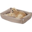 Show in main carousel: Frisco Velvet Rectangular Bolster Cat & Dog Bed, Beige, X-Large slide 3 of 7