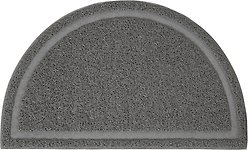 Frisco Half Moon Cat Litter Mat, Grey