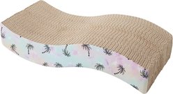 Frisco Wave Cat Scratcher Toy with Catnip, Tropical Palm Tie Dye