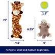 Show in main carousel: Frisco Jungle Pals Plush & Rope Variety Pack Dog Toy, Small/Medium, 6 count slide 2 of 6
