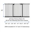 Show in main carousel: Frisco Steel Extra Wide Auto-Close Dog Gate, Black, 30-in slide 2 of 9
