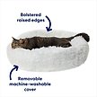Show in main carousel: Frisco Eyelash Cat & Dog Bolster Bed, Silver, Medium slide 3 of 9