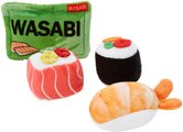 Frisco Sushi Plush Cat Toy with Catnip, 4 count