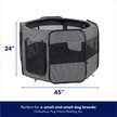 Show in main carousel: Frisco Soft-Sided Dog, Cat & Small Pet Exercise Playpen, Gray, 42-in L x 42-in W x 24-in H slide 2 of 9
