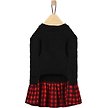 Show in main carousel: Frisco Plaid Cable Knit Dog & Cat Sweater Dress, Red Plaid, Large slide 4 of 8