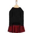 Show in main carousel: Frisco Plaid Cable Knit Dog & Cat Sweater Dress, Red Plaid, X-Large slide 4 of 8