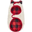 Show in main carousel: Frisco Lightweight Quilted Water-Resistant Reversible Insulated Dog & Cat Jacket, Gray/Red Plaid, Large slide 4 of 7