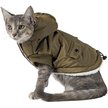 Show in main carousel: Frisco Mid-Heavyweight Love Insulated Dog & Cat Coat, Olive, X-Small slide 3 of 7