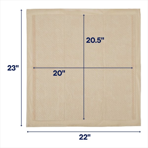 Show full view: Frisco Large Eco-Conscious Dog Training & Potty Pads, 22 x 23-in, Unscented, 50 count slide 3 of 10