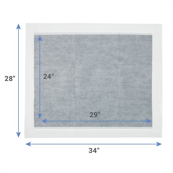 Show full view: Frisco Extra Large Charcoal Dog Training & Potty Pads, 28 x 34-in, Unscented, 75 count slide 3 of 10