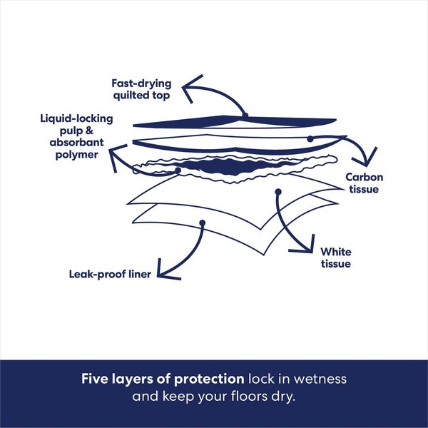 Show full view: Frisco Extra Large Charcoal Dog Training & Potty Pads, 28 x 34-in, Unscented, 75 count slide 6 of 10