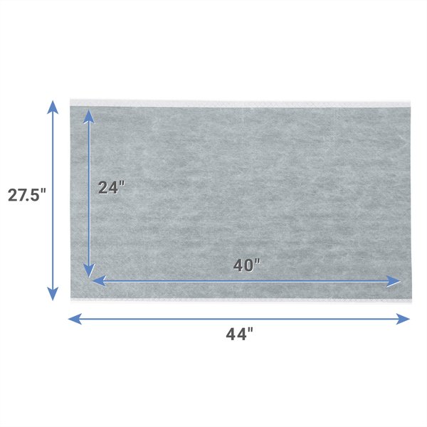 Show full view: Frisco Giant Charcoal Dog Training & Potty Pads, 27.5 x 44-in, Unscented, 50 count slide 3 of 10