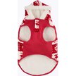 Show in main carousel: Frisco Fair Isle Fleece Lined Dog & Cat Hoodie, Red, X-Small slide 5 of 9