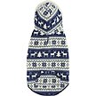 Show in main carousel: Frisco Fair Isle Fleece Lined Dog & Cat Hoodie, Navy, X-Large slide 1 of 8