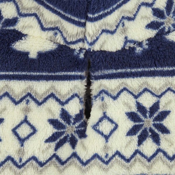 Show full view: Frisco Fair Isle Fleece Lined Dog & Cat Hoodie, Navy, X-Large slide 5 of 8
