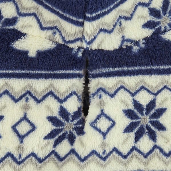 Show full view: Frisco Fair Isle Fleece Lined Dog & Cat Hoodie, Navy, XX-Large slide 5 of 8