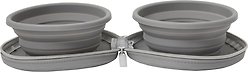 Frisco Travel Collapsible Silicone Dog & Cat Bowl, Gray, Small: 1.5 cup