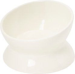 Frisco Double-Sided Ceramic Elevated Cat Bowl, Small, 1 count