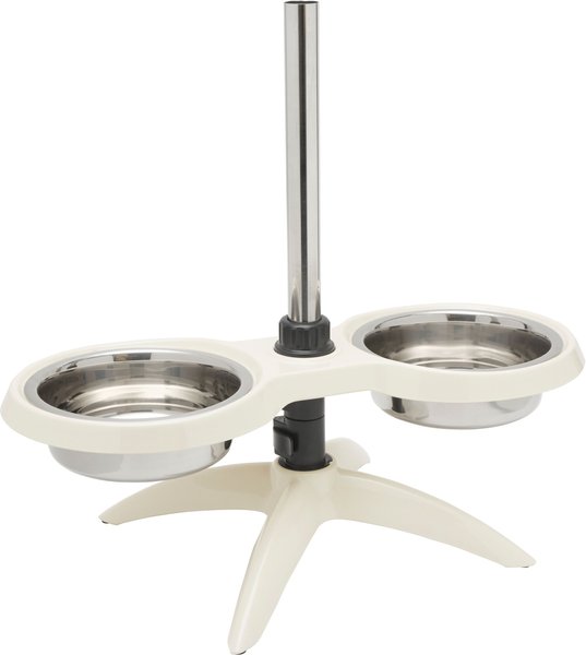 Show full view: Frisco Adjustable Stainless Steel Double Elevated Dog Bowls, Large: 7 cup slide 3 of 8