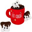 Show in main carousel: Frisco Holiday Hot Cocoa Hide & Seek Puzzle Plush Squeaky Dog Toy, Small/Medium slide 1 of 8