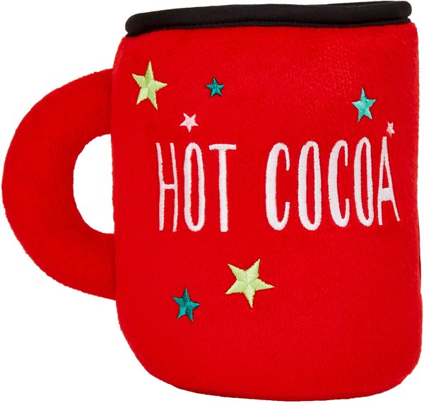 Show full view: Frisco Holiday Hot Cocoa Hide & Seek Puzzle Plush Squeaky Dog Toy, Small/Medium slide 4 of 8