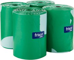 Frisco Refill Dog Poop Bags, Unscented, 30 Bag Roll, 120 Count